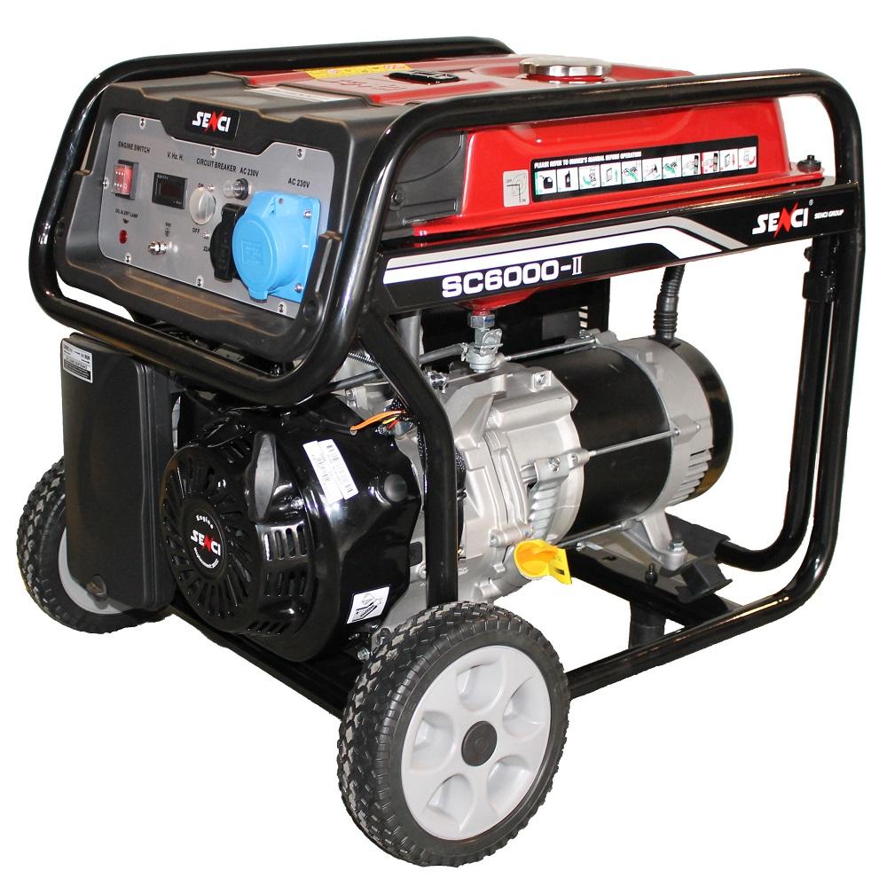 generator curent monofazic senci sc-6000 putere max. 5.5 kw 230v 50 hz avr motor benzina