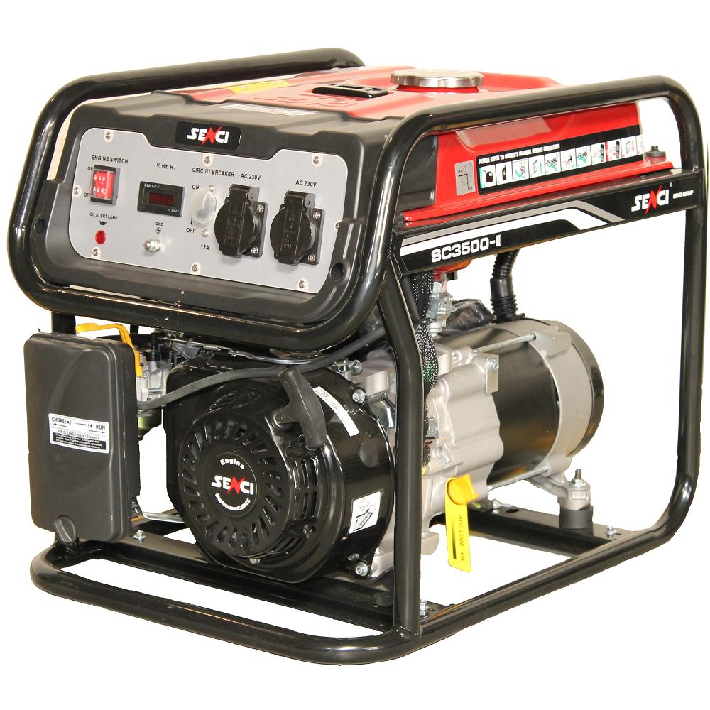 generator curent monofazic senci sc-3500 putere max. 3.1 kw 230v 50 hz avr motor benzina