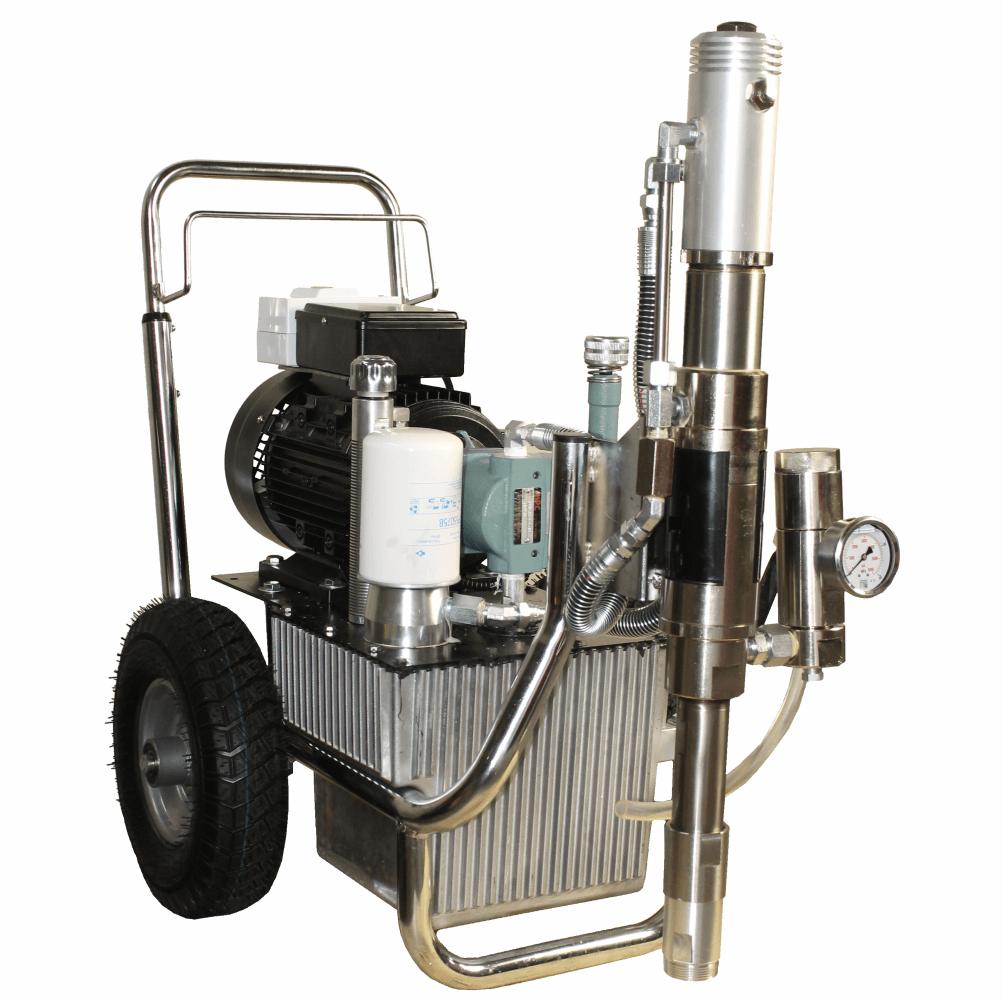 pompa airless hidraulica paz-9800e debit 10 l/min. motor 3.75 kw