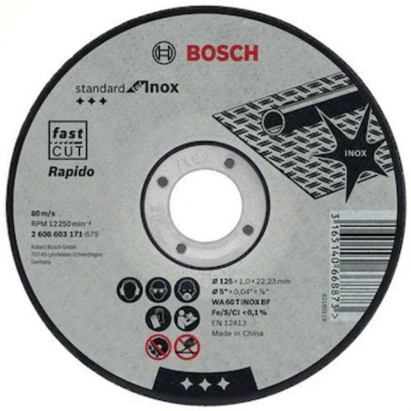 Disc Inox STD 125x1x22.23mm