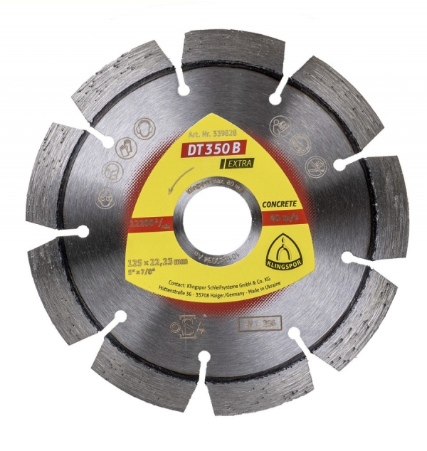 Disc diamantat DT350B 125 x 2,4 pentru beton