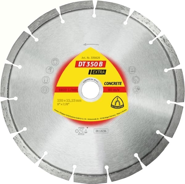 DT 350 BT Extra disc diamantat pentru Beton 230x 2,6